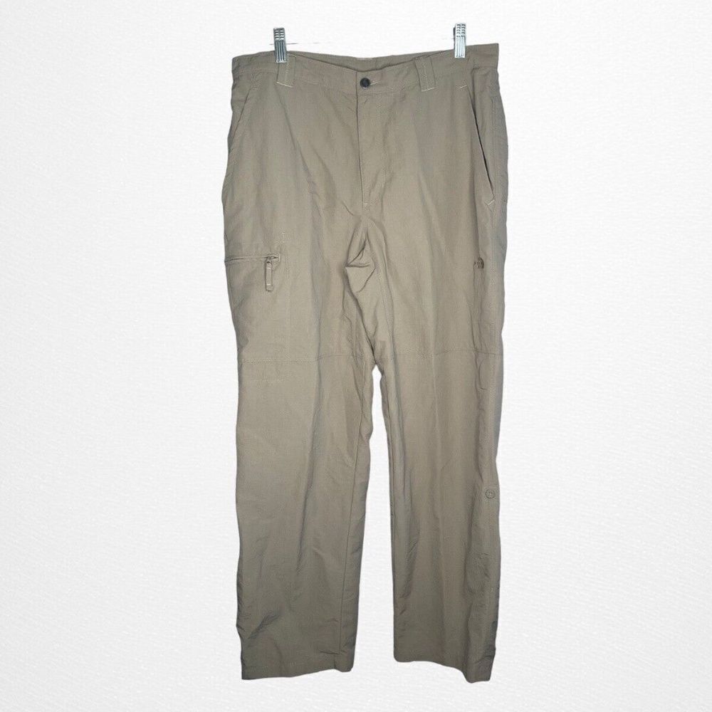 The North Face Mens Gray Nylon Hiking Outdoors Fishing Straight Pants Size 36